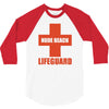 nude beach   lifeguard 3/4 Sleeve Shirt