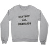 destroy all mermaids girls Crewneck Sweatshirt