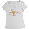 T-Rex Basketball Women's Triblend Scoop T-shirt