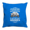 Motorcycles Grandpa Throw Pillow