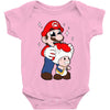 mario licking toad Baby Bodysuit