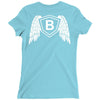 letter b with wings Ladies Fitted T-Shirt