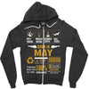 Born May Multitasking Problem Solving Tees Zipper Hoodie