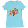 pizza jet Ladies Fitted T-Shirt