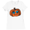 goofy pumpkin Ladies Fitted T-Shirt