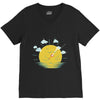 partly cloudy V-Neck Tee