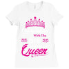 Celebrating With the 8th Birthday Queen Ladies Fitted T-Shirt