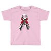 carcinoid cancer ribbon and rose Toddler T-shirt