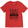 Born In March V-Neck Tee