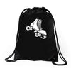 roller skate funny Drawstring Bags