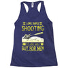 long range shooting Racerback Tank