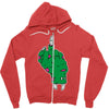 rude zombie Zipper Hoodie