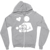 adesivo companion cube portal Zipper Hoodie
