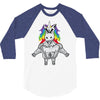 Gym Unicorn 3/4 Sleeve Shirt