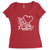 girls fish too only prettier Women's Triblend Scoop T-shirt