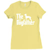 the dogfather italian greyhound white Ladies Fitted T-Shirt