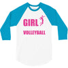 all this girl care about is volleyball 3/4 Sleeve Shirt