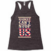 harvey can't stop us Racerback Tank