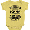 Super Cool Pop Pop Of A Freaking Awesome Grandson Baby Onesie