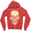 dead halloween head Zipper Hoodie