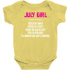 July Girl Hated By Many Baby Onesie