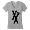 mgk t xx shirt flower black rose Women's V-Neck T-Shirt