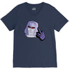 mega flipped off V-Neck Tee