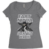 funny rude fart ninja ideal birthday gift or present Women's Triblend Scoop T-shirt