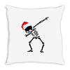 skeleton dabbing christmas Throw Pillow