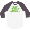 gas clutch shift repeat 3/4 Sleeve Shirt