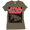 millennium falcon Ladies Fitted T-Shirt