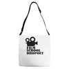 film school dropout Adjustable Strap Totes