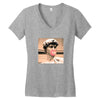Michelangelo David Bubble Gum Women's V-Neck T-Shirt