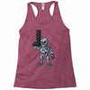 time traveling cyborg Racerback Tank