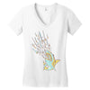 shark attack Women's V-Neck T-Shirt