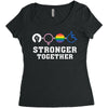 Stronger Together Women's Triblend Scoop T-shirt