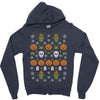 happy halloween ugly christmas sweater Zipper Hoodie