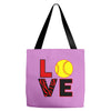love softball Tote Bags
