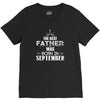 The Best Father Was Born In September V-Neck Tee