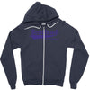 scotland born and raised retro white &amp; navy international country Zipper Hoodie