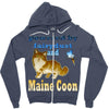 maine coon cat Zipper Hoodie
