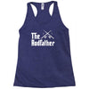 the rodfather   mens funny fishing Racerback Tank