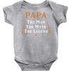 papa the man the myth the legend Baby Bodysuit