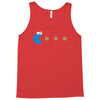 funny 80s pacman cookie monster retro gaming Tank Top