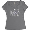 cat ion Women's Triblend Scoop T-shirt