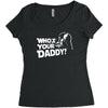 darth vader who's your daddy funny Women's Triblend Scoop T-shirt
