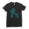 six hexagonal best trending Ladies Fitted T-Shirt