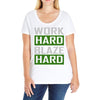 work hard blaze hard Ladies Curvy T-Shirt