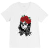 Skull Girl V-Neck Tee