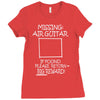 missing air guitar Ladies Fitted T-Shirt